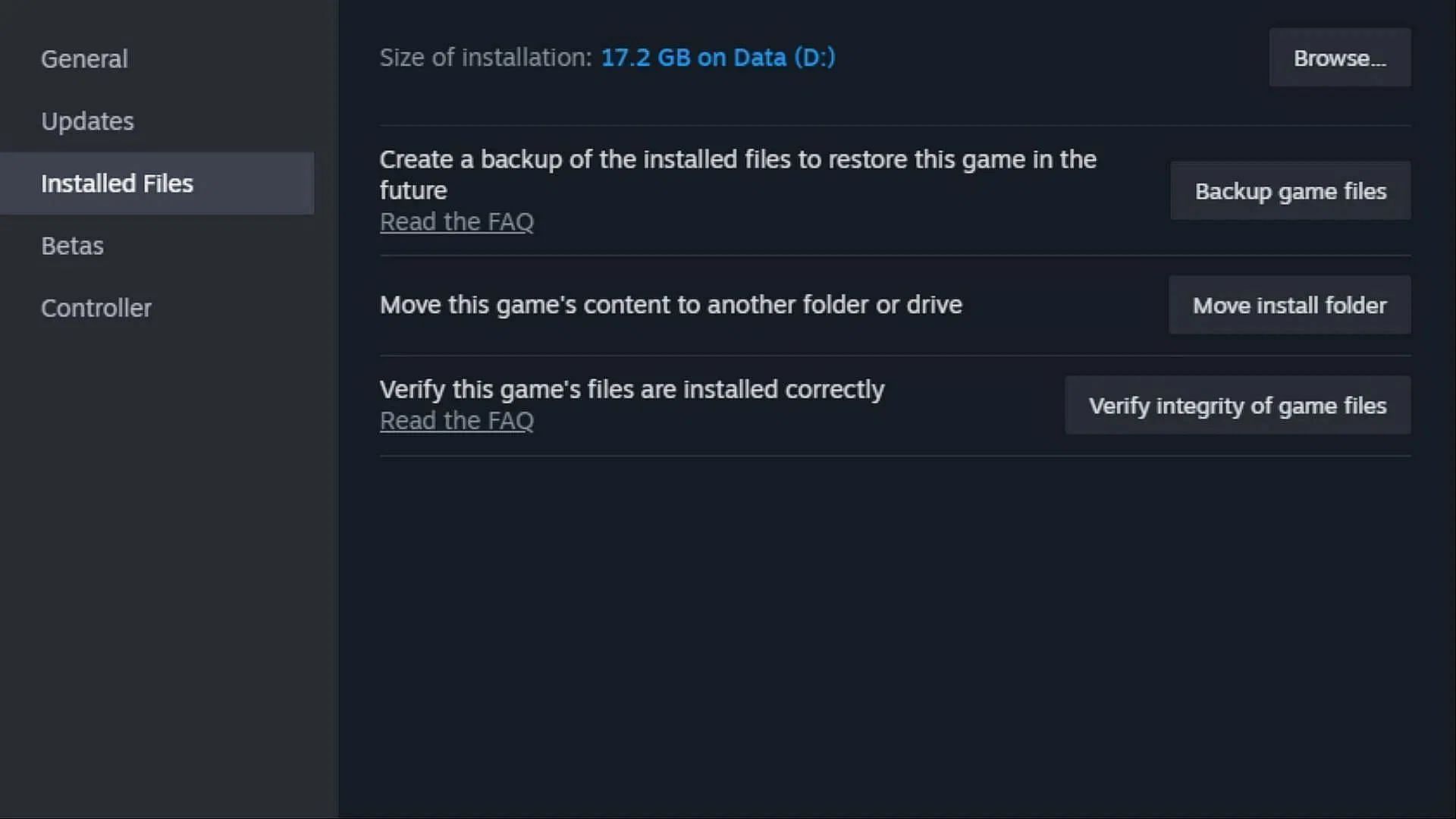 Verify game files of Rust (Image via Valve)